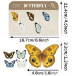 A set of butterfly series magnetic bookmarks, oddly satisfying exquisite book markings - Image 6