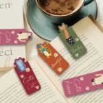 4PC cat series magnetic bookmarks, exquisite illustrations to improve reading experience, book marking magnetic card bookmarks