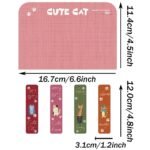 4PC cat series magnetic bookmarks, exquisite illustrations to improve reading experience, book marking magnetic card bookmarks - Image 5