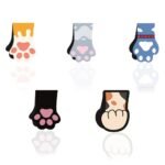 5PC cat claw series bookmarks, cartoon painting creative book reading label cards - Image 2