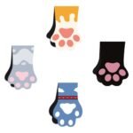 5PC cat claw series bookmarks, cartoon painting creative book reading label cards - Image 4