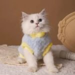 Cat clothes winter warm winter clothes, cute plush winter cat clothes