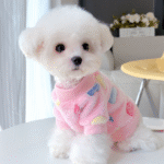 Warm flannel clothing for pets in autumn and winter, suitable for small cats and dogs such as Bichon Frises and Teddy Bears.