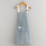 2PC◆This new cotton and linen kitchen apron is breathable, stylish, and perfect for summer wear. It's stain-resistant and durable, making it the ideal attire for food preparation. - Image 5