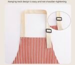 2PC◆This new cotton and linen kitchen apron is breathable, stylish, and perfect for summer wear. It's stain-resistant and durable, making it the ideal attire for food preparation. - Image 8