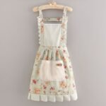 2PC◆Korean style canvas apron for kitchen and home use, stain-resistant, wear-resistant, oil-proof, and breathable. - Image 2