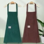 2PC◆Cotton apron, lightweight, durable, and breathable for home kitchen use