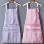 2PC◆New canvas apron for home use, suitable for cooking, stain-resistant and breathable. - Image 4