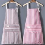 2PC◆New canvas apron for home use, suitable for cooking, stain-resistant and breathable. - Image 6