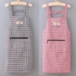 2PC◆Canvas suspenders, extra-large size kitchen skirt, oil-proof, stain-resistant, wear-resistant, plus size. - Image 5