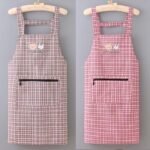 2PC◆Canvas suspenders, extra-large size kitchen skirt, oil-proof, stain-resistant, wear-resistant, plus size. - Image 6