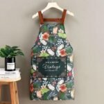 Fashionable printed canvas apron, durable, stain-resistant, and oil-proof apron for home use - Image 2