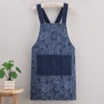 Denim-style canvas aprons for kitchen and household use; durable, stain-resistant, breathable, and oil-resistant. - Image 6