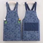 Denim-style canvas aprons for kitchen and household use; durable, stain-resistant, breathable, and oil-resistant. - Image 10