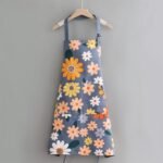 Canvas apron, simple Japanese style apron, suitable for both men and women, made of durable, sleeveless, and breathable canvas fabric. - Image 2