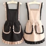 Pretty princess apron, breathable and suitable for home use, made of canvas fabric