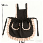 Pretty princess apron, breathable and suitable for home use, made of canvas fabric - Image 10