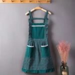 2PC This princess-themed apron is made of cotton fabric, making it comfortable, breathable, and stylish - Image 2