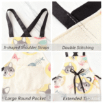 Canvas plaid apron, suitable for both men and women, durable and stain-resistant, perfect for home and cooking - Image 4