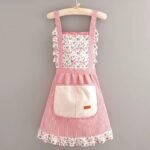 Princess-style canvas apron, a stylish and durable kitchen wrap that is stain-resistant and breathable - Image 3