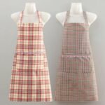 Made of cotton, this collared apron is stain-resistant and durable, suitable for home and kitchen use, and is also a stylish work shirt