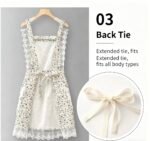 Princess-style aprons, the latest style, hand-washable and machine-washable crystal velvet aprons - Image 6