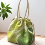Simple and stylish drawstring closure, canvas tote bag, small and lightweight - Image 2