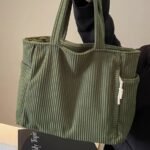 Corduroy shoulder bag, spacious and casual for autumn and winter - Image 2