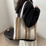 Large capacity canvas bag for women, new stylish shoulder bag - Image 3