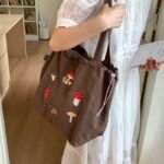 Canvas bag, new style, casual and versatile shoulder bag, suitable for students going to class - Image 2