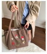 Canvas bag, new style, casual and versatile shoulder bag, suitable for students going to class - Image 11