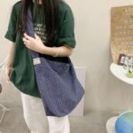 Made of canvas, lightweight, with a large capacity and a checkered pattern, this new versatile shoulder - Image 6