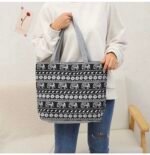 Amazon rainforest style shoulder bag/handbag made of cotton and linen - Image 10