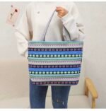 Amazon rainforest style shoulder bag/handbag made of cotton and linen - Image 14