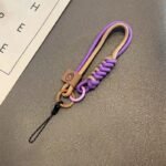 Patchwork style woven rope, lanyard phone case charm - Image 4
