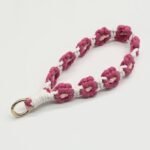 Mobile phone charm cord, cotton rope, handmade woven daisy flower keychain/bag buckle - Image 6