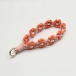 Mobile phone charm cord, cotton rope, handmade woven daisy flower keychain/bag buckle - Image 8