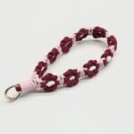 Mobile phone charm cord, cotton rope, handmade woven daisy flower keychain/bag buckle - Image 10