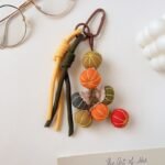 New handmade fabric woven pendant, exquisite keychain and phone chain - Image 5