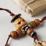 Original design, guardian scarecrow phone charm, keychain, backpack charm, natural bodhi seed charm - Image 4