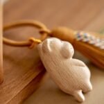 Happy Puppy Natural Wood Handbag Charm, Keychain, Phone Charm, Car Ornament – ​​The Perfect Gift for a Good Friend - Image 7