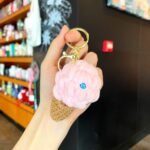 Creative plush colorful ice cream keychain, cute cartoon simulated ice cream cone, couple bag charm, small gift - Image 7