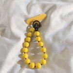 This is a short, solid-color beaded phone chain/keychain, suitable for mobile phones and perfect for couples - Image 3