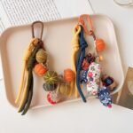New handmade fabric woven pendant, fun keychain/handbag decoration - Image 2
