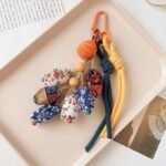 New handmade fabric woven pendant, fun keychain/handbag decoration - Image 4