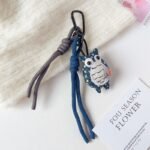 New handmade fabric owl-shaped decorative items, cute cartoon keychains/bag decorations/phone chains - Image 3