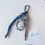 New handmade fabric owl-shaped decorative items, cute cartoon keychains/bag decorations/phone chains - Image 4