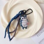 New handmade fabric owl-shaped decorative items, cute cartoon keychains/bag decorations/phone chains - Image 5