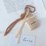 New handmade fabric coffee cup shaped decorations, cute cartoon keychains/bag charms/phone chains - Image 4