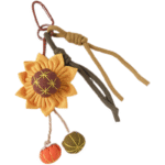 Handmade sunflower-shaped decorations, cute cartoon keychains/bag charms/phone chains - Image 6